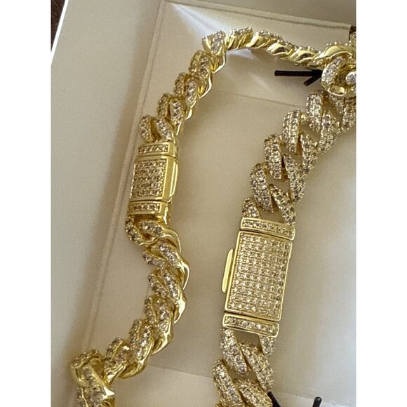 Brooklyn Exchange Brass & Cubic Zirconia Necklace & Bracelet Set - Picture 9 of 13